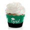 Big Dot of Happiness Green Graduation Party Decorations - Party Cupcake Wrappers - Set of 12